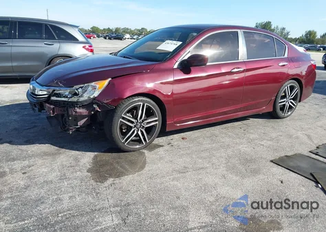 2016 Honda Accord Sport from USA, damaged, VIN 1HGCR2F56GA158186
